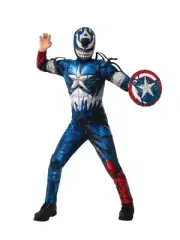 Venomized Captain America Kids Costume