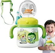 Gacqpli Kids Whale Fountain Tumbler - Whale Sprinkler Sippy Cup - Leakproof Toddler Drinking Cup, Outdoor Water Bottle for School