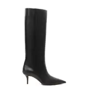 Fabiana Filippi Pointed-Toe Heeled Boots 37.5,39.5 Black