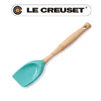 在飛比找PChome24h購物優惠-LE CREUSET-耐熱矽膠V鏟杓 (薄荷綠)