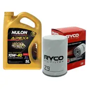 Ryco Oil Filter 5L APX10W40 Engine Oil Service Kit for Ford Fairlane Falcon Ltd