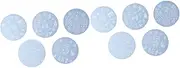 LALAFINA 2sets Christmas Nail Art Stamping Templates Round Seal Plates Nail Printing Template M02 M04 Perfect for Home or Party 5pcs*2