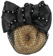Harry's Horse Strass Hair Clip with Net - Black Harry's Horse