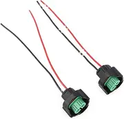 2pcs H8/h11 Light Socket Harness High Efficiency H11 Bulb Socket Sturdy for Headlights Fog Lights Heatproof Design