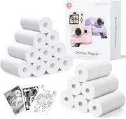 Dylanto 16 Rolls Instant Print Camera for Kids Refill Print Paper, Printing Camera Refill Thermal Paper BPA Free