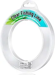 Fishing Wire 1640 FT Mckanti Fishing Line Clear Nylon String Invisible Hanging Beading Wire Strong Abrasion Resistant Monofilament Fishing Line for Balloon Garland Hanging Crafts Decorations