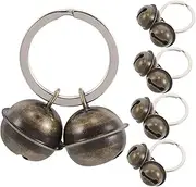 TOBBOMEY 5pcs Decorative Pet Bell Pendant for Cats and Dogs Versatile Hanging Accessories for Pet Collars Keychains and DIY Crafts Sound for Easy Tracking