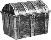 MUELODSIC Retro Treasure Chest Boys and Girls Toy Box Storage Pirate Treasure Chest Boxes for Birthday Party Favors