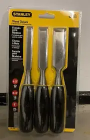 New Stanley Wood Chisel Set (3-Piece)
