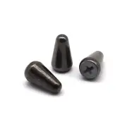 3Pcs Metal Tele Strat Cross Guitar 3 Way 5 Way Pickup Switch Tip Black Nickel