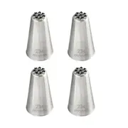 4x Mondo Stainless Steel #234 Grass/Hairs/Fur Piping Tip Icing Cake Nozzle SLV