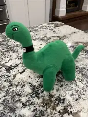 Sinclair Gas Oil Mascot Green Brontosaurus Dinosaur 13x9 " Promotional Plush