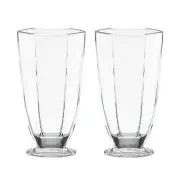 Set of 2 ~ KATE SPADE ~ CANNON Street ~ HIGHBALL Glasses Top Quality NEW in Box