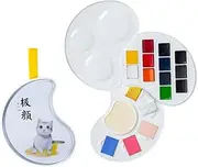 Generic Watercolor Paint Set 17 Colors Watercolor Painting (no Brushes) with Palette for Artists Children Professionals Hobbyists, Basic Color