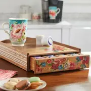 The Pioneer Woman Wildflower Whimsy Coffee Pod Organizer *FREE SHIPPING*