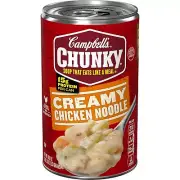Campbell's Chunky Soup, Ready to Serve Creamy Chicken Noodle Soup, 18.8 oz Can