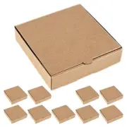 10 Pcs Mini Pizza Box Storage Case with Window Wrapping Boxes Travel