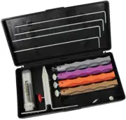 Lansky Diamond Sharpening System Clamp Angel Selector Guide Rods Brush Hones