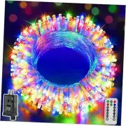 Christmas Lights Outdoor 60FT Connectable Plug in Fairy 200LED Multicolor