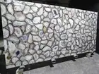 White Agate Stone Geode Dining Table Top | Agate Stone Office Desk Top