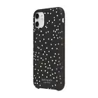 Kate Spade New York Soft Touch Case for iPhone 11 Disco Dot Gems Black- D34