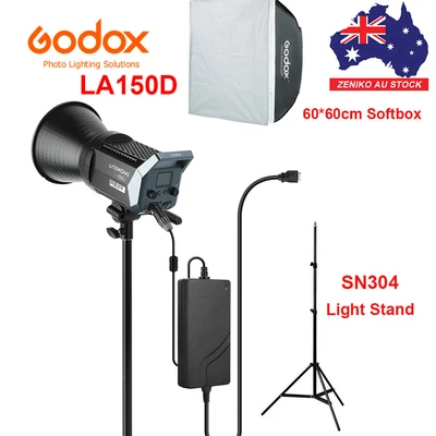 Godox LA150D 190W LED Video Light 5600K APP Control + 2m stand + 60*60CM Softbox