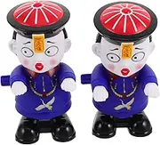 LABRIMP 2pcs Wind Up Zombie Novelty Clockwork Party Favors for Fun Goodie Bag Stuffers for Birthdays Halloween Interactive Classroom Prizes
