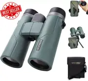 USCAMEL 10X42 HD Binoculars for Adults High Powered with Phone Adapter and Tripo