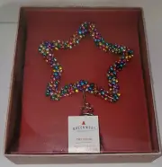 NIB Tree Topper Multicolor Bells On Star