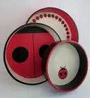 Rare Todd Oldham Charley Harper for Lazy Boy Lady Bug Trays/Wall Art NIB