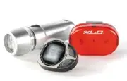 XLC Bicycle Head & Tail Light Set + Cycling Computer
