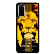 Bible Verse Strong Lion Case Cover Samsung Galaxy S23 S22 Plus Ultra S21+ S20