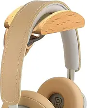 Geekria Wooden Headphone Wall Mount for Over-Ear Headphones, Headset Wall Mount, Headsets Hanger Compatible with Apple AirPods Max, Sony WH-1000XM6, WH-1000XM5, Bose QC45, QC35 Headphones.