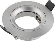 SEBSON Downlight Type 6 GU10 Silver Matt Polished LED/Halogen recessed Ceiling Light Mounting Frame - Aluminium,Set of 1