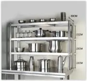 Over bench Catering Stainless Steel Kitchen Extension Bench Top Prep Organizer