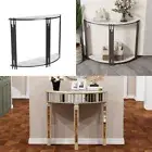 Extra Long Half Moon Console Table Mirror Marble Sofa Side Table Living Room