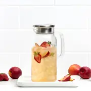 Kitchen Pro Steel Glass Pitcher with Filter 1.6L