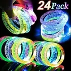 Glow In The Dark LED Bracelets Party Favors Flashing Light Up Bracelets 24 Pack