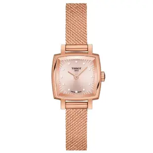 【TISSOT 天梭 官方授權】LOVELY 甜美優雅方形腕錶 母親節 禮物(T0581093345600)