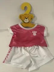 Build A Bear Workshop Pink & White Soccer Outfit