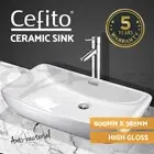 Cefito Ceramic Bathroom Basin Vanity Sink Above Counter Hand Wash Bowl White