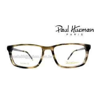 #嚴選眼鏡  PAUL HUEMAN 大理石灰色鏡架 膠框面 金屬鏡腳  504A 3