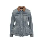 [Alexander Mcqueen] Alexander Mcqueen-Light Blue Cotton Jacket-Donna 38 IT