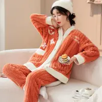 在飛比找ETMall東森購物網優惠-江蘇南通產地女小碼法蘭絨睡衣