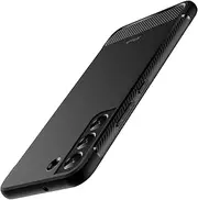 JETech Slim Fit Case for Samsung Galaxy S22 5G 6.1-Inch, Thin Phone Cover with Shock-Absorption and Carbon Fiber Design (Black)