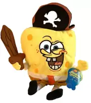 Spongebob Squarepants Pirate 7” Plush Hunter Leisure 3+ 2003 New Old Stock