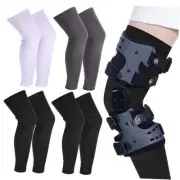 Leg Sleeves,4 Pairs Knee Sleeve,Knee Brace Undersleeve Knee Compression Sleeve