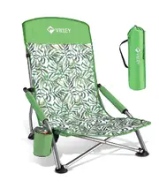 Camping Fishing Folding Chair Tourist Beach Chaise Longue Chair for Relaxing Foldable Leisure Travel Furniture Picnic Glass Green