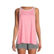 Ladies Plus Pajama Top Pink Size 3X Sleeveless