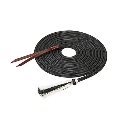 Weaver Leather Weaver Silvertip Tree 1/2in Mecate Rein 22ft Black